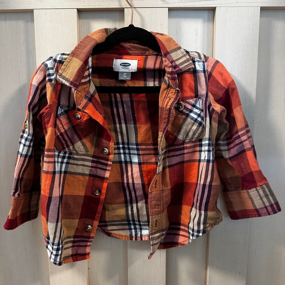 Old Navy Multicolor Plaid Shirt